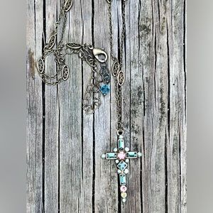 Sorrelli long cross necklace